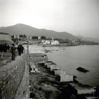 Corso Italia in costruzione. Piloni per il ponte alla Marinetta (taglio)
