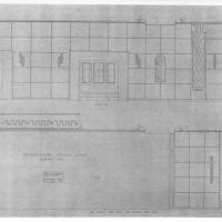 Ericsson - Disegno tecnico con la decorazione dei muri dell'acensore di prima classe