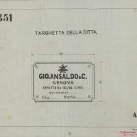Costruzione 102/35 S.1914 - Targhetta della ditta