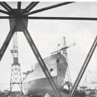 Copertina- Scende in mare la "Transoceanica Giovanna",  L' Ansaldino, n.5, anno X, 1963