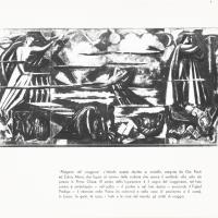 Allegoria del viaggiare - dipinto su cristallo di Gio Ponti ed Edina Altara