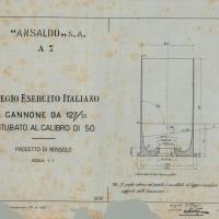 Cannone da 127/51 - Progetto di bossolo