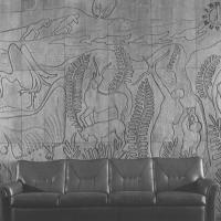 Italia - Decorazione del muro della sala di soggiorno di prima classe